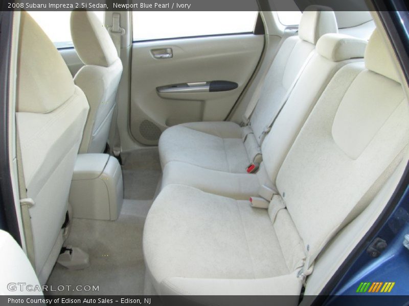 Rear Seat of 2008 Impreza 2.5i Sedan