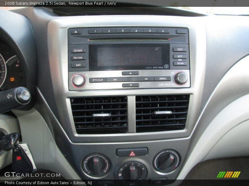 Controls of 2008 Impreza 2.5i Sedan