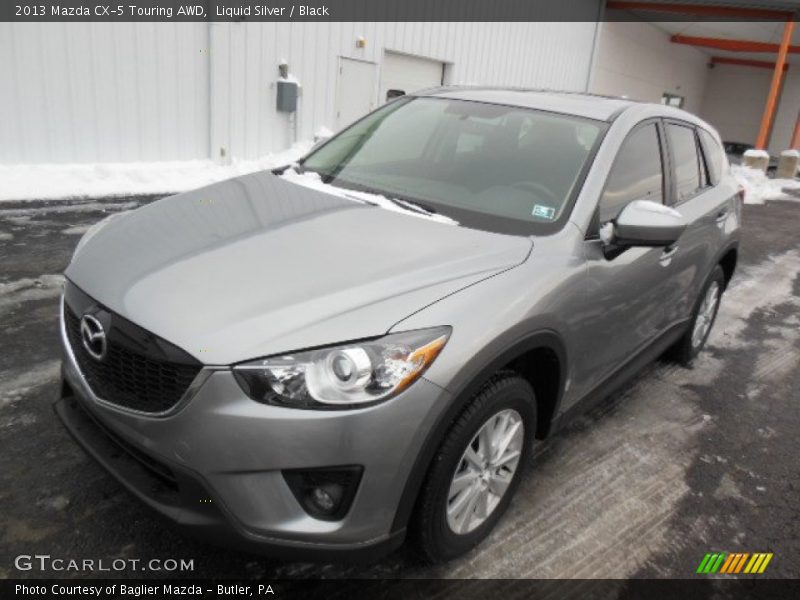 Liquid Silver / Black 2013 Mazda CX-5 Touring AWD