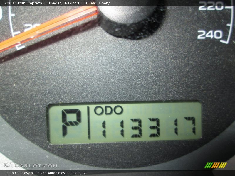 Newport Blue Pearl / Ivory 2008 Subaru Impreza 2.5i Sedan
