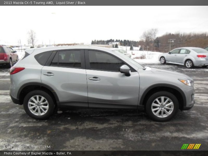 Liquid Silver / Black 2013 Mazda CX-5 Touring AWD