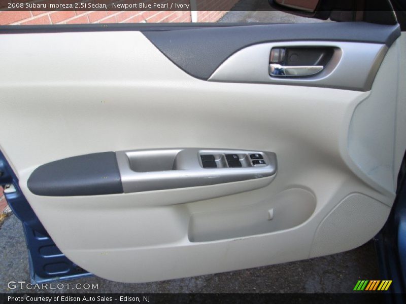 Newport Blue Pearl / Ivory 2008 Subaru Impreza 2.5i Sedan