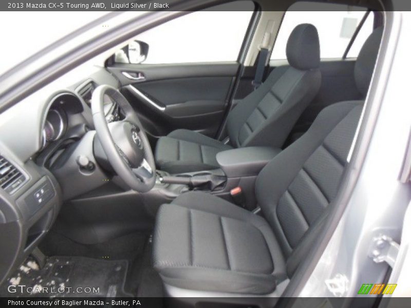 Liquid Silver / Black 2013 Mazda CX-5 Touring AWD