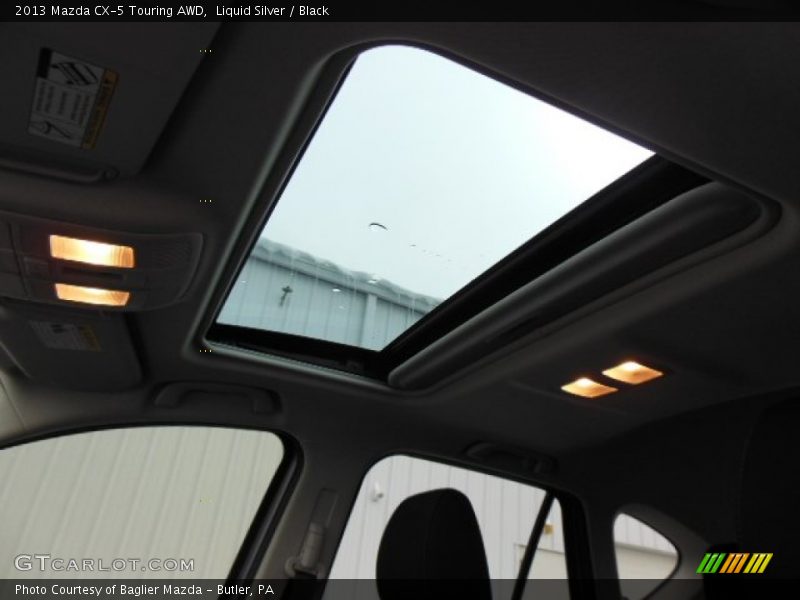 Liquid Silver / Black 2013 Mazda CX-5 Touring AWD