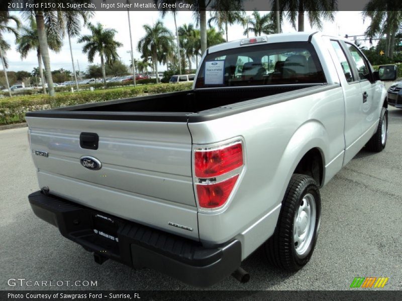 Ingot Silver Metallic / Steel Gray 2011 Ford F150 XL SuperCab