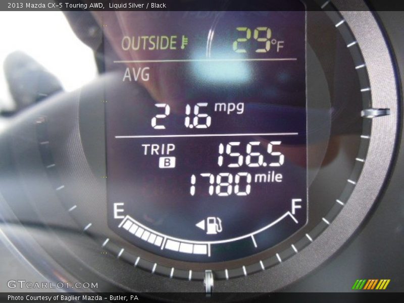 Liquid Silver / Black 2013 Mazda CX-5 Touring AWD