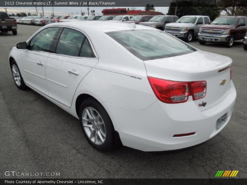 Summit White / Jet Black/Titanium 2013 Chevrolet Malibu LT