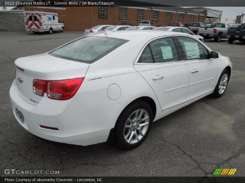 Summit White / Jet Black/Titanium 2013 Chevrolet Malibu LT