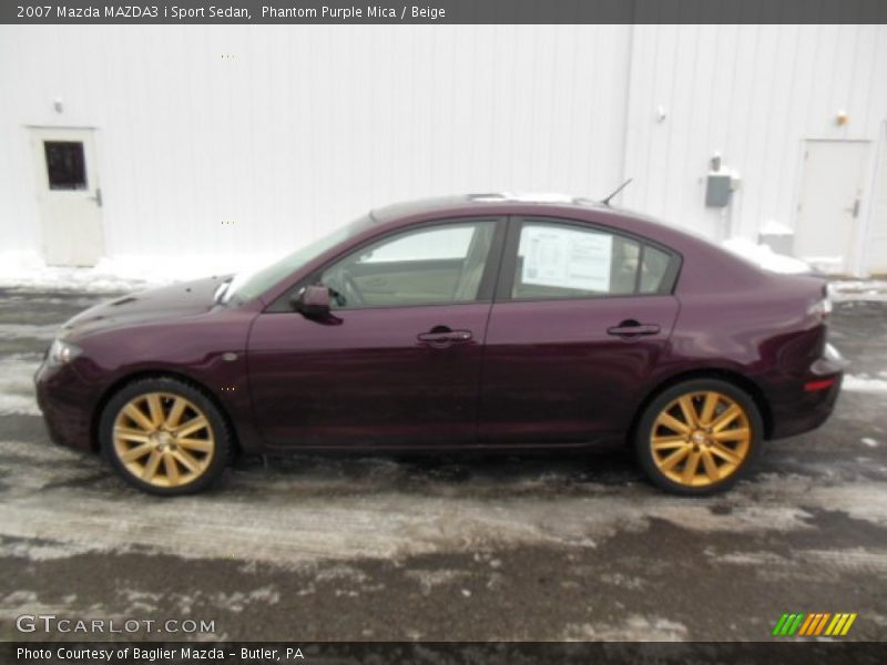 Phantom Purple Mica / Beige 2007 Mazda MAZDA3 i Sport Sedan