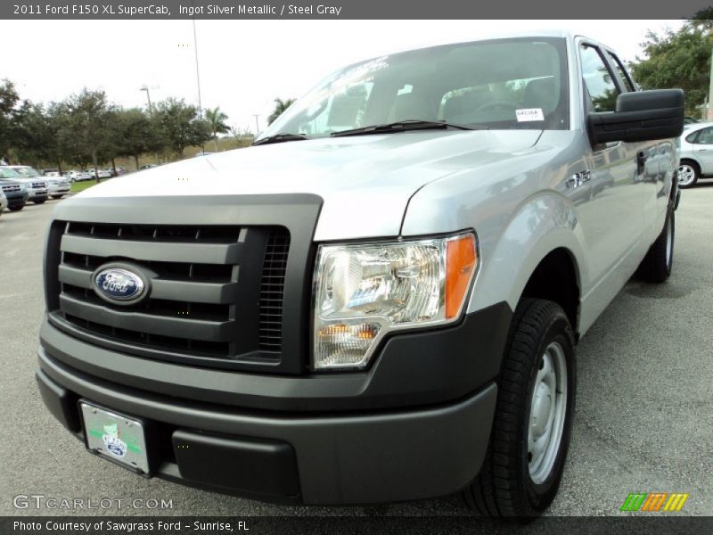 Ingot Silver Metallic / Steel Gray 2011 Ford F150 XL SuperCab