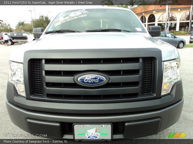 Ingot Silver Metallic / Steel Gray 2011 Ford F150 XL SuperCab
