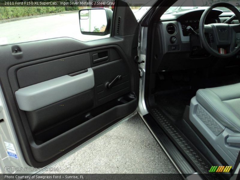Ingot Silver Metallic / Steel Gray 2011 Ford F150 XL SuperCab