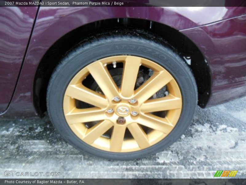 Phantom Purple Mica / Beige 2007 Mazda MAZDA3 i Sport Sedan
