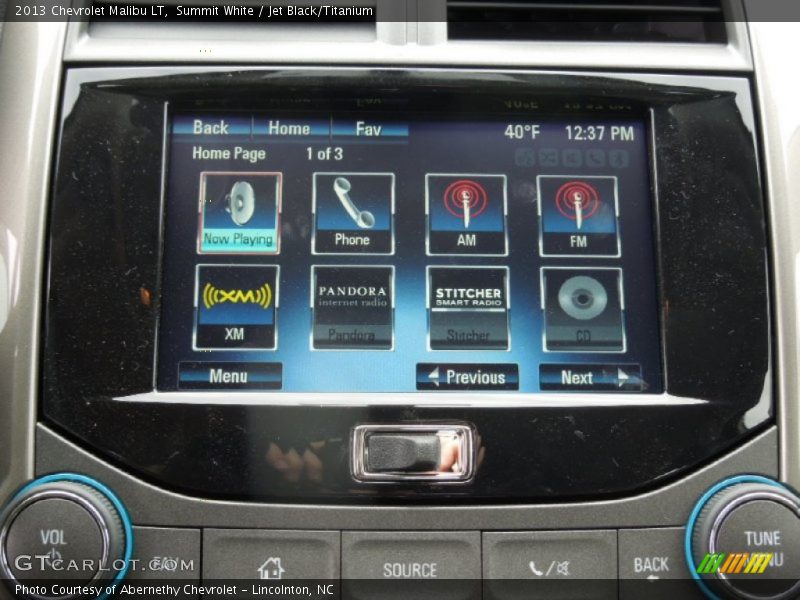 Summit White / Jet Black/Titanium 2013 Chevrolet Malibu LT