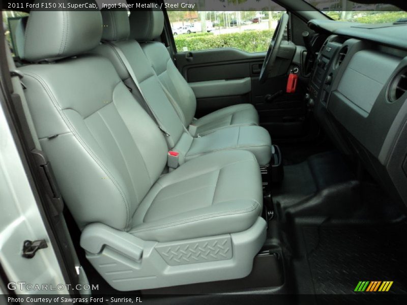 Ingot Silver Metallic / Steel Gray 2011 Ford F150 XL SuperCab