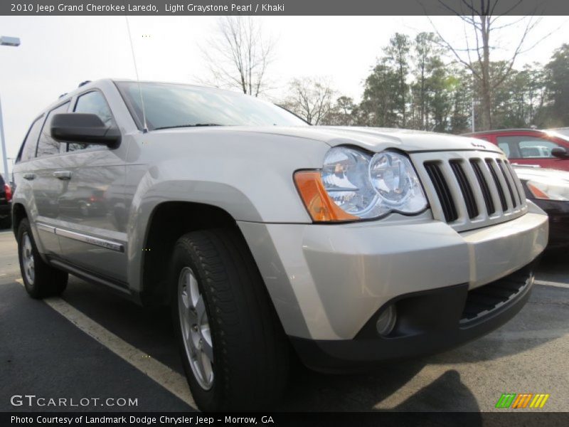 Light Graystone Pearl / Khaki 2010 Jeep Grand Cherokee Laredo