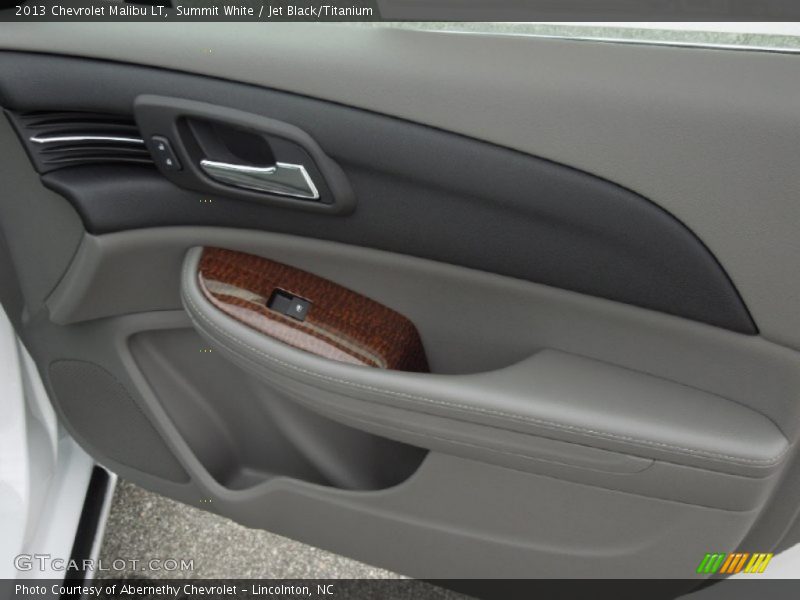 Summit White / Jet Black/Titanium 2013 Chevrolet Malibu LT