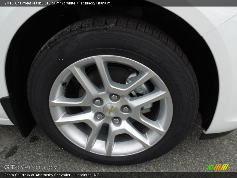 Summit White / Jet Black/Titanium 2013 Chevrolet Malibu LT