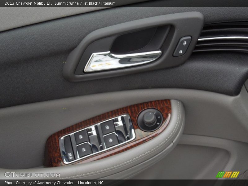 Summit White / Jet Black/Titanium 2013 Chevrolet Malibu LT
