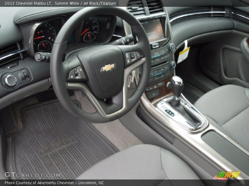 Summit White / Jet Black/Titanium 2013 Chevrolet Malibu LT