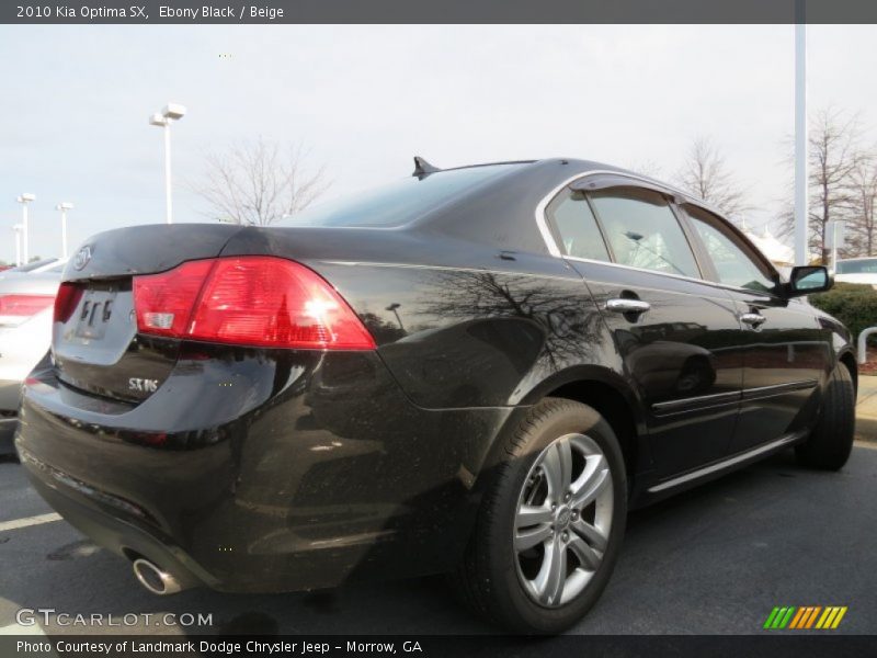 Ebony Black / Beige 2010 Kia Optima SX