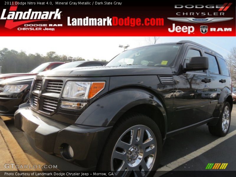 Mineral Gray Metallic / Dark Slate Gray 2011 Dodge Nitro Heat 4.0