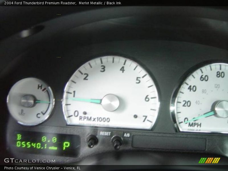 Merlot Metallic / Black Ink 2004 Ford Thunderbird Premium Roadster