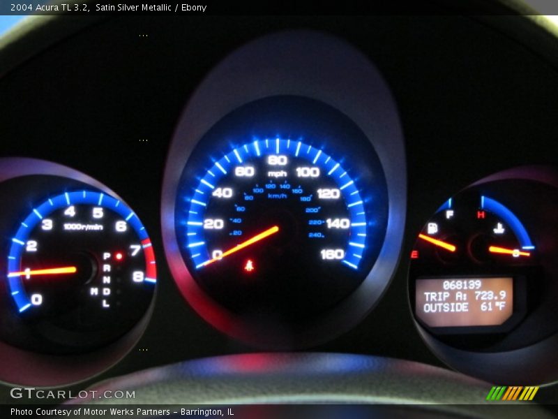 Satin Silver Metallic / Ebony 2004 Acura TL 3.2