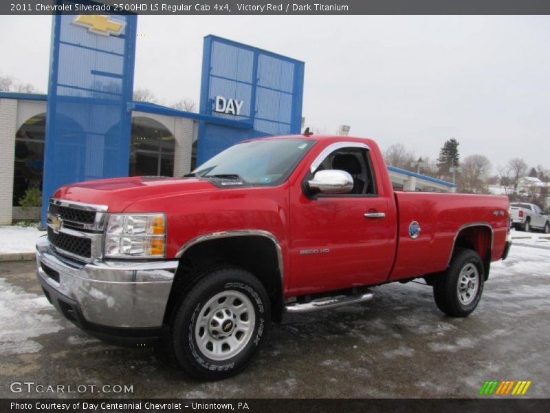 Victory Red / Dark Titanium 2011 Chevrolet Silverado 2500HD LS Regular Cab 4x4