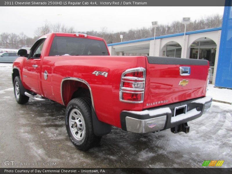 Victory Red / Dark Titanium 2011 Chevrolet Silverado 2500HD LS Regular Cab 4x4