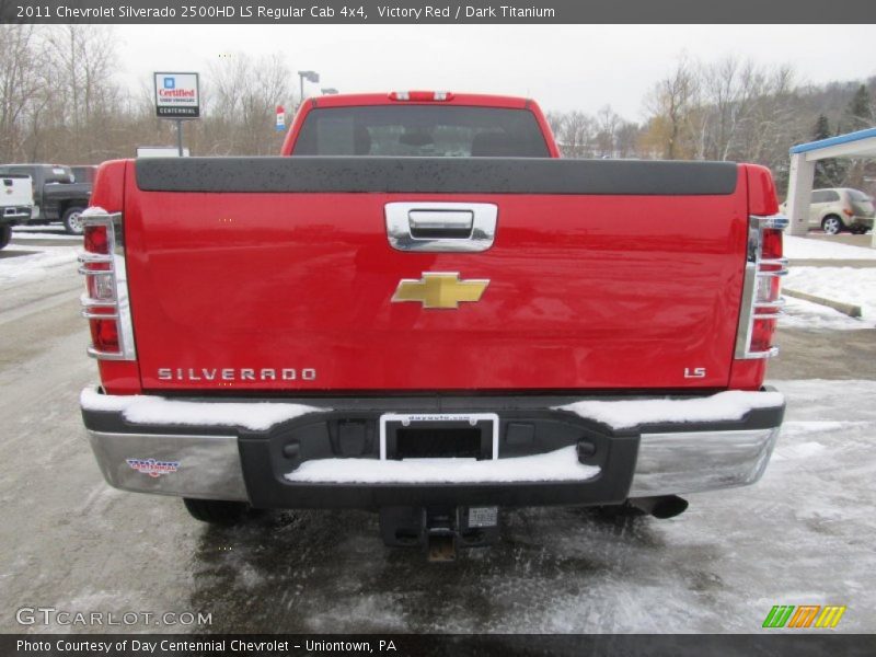 Victory Red / Dark Titanium 2011 Chevrolet Silverado 2500HD LS Regular Cab 4x4