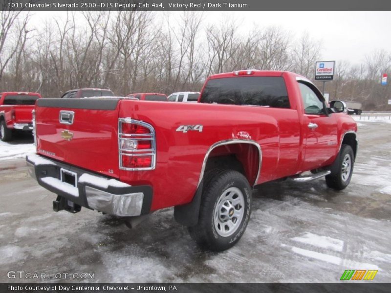 Victory Red / Dark Titanium 2011 Chevrolet Silverado 2500HD LS Regular Cab 4x4