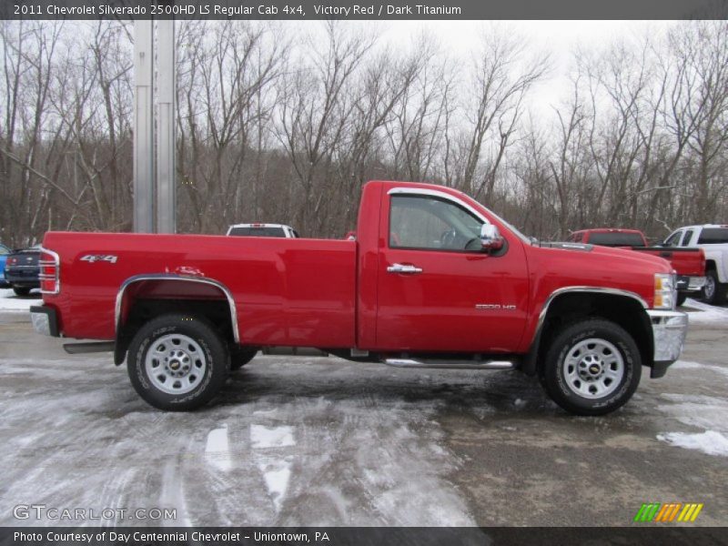 Victory Red / Dark Titanium 2011 Chevrolet Silverado 2500HD LS Regular Cab 4x4