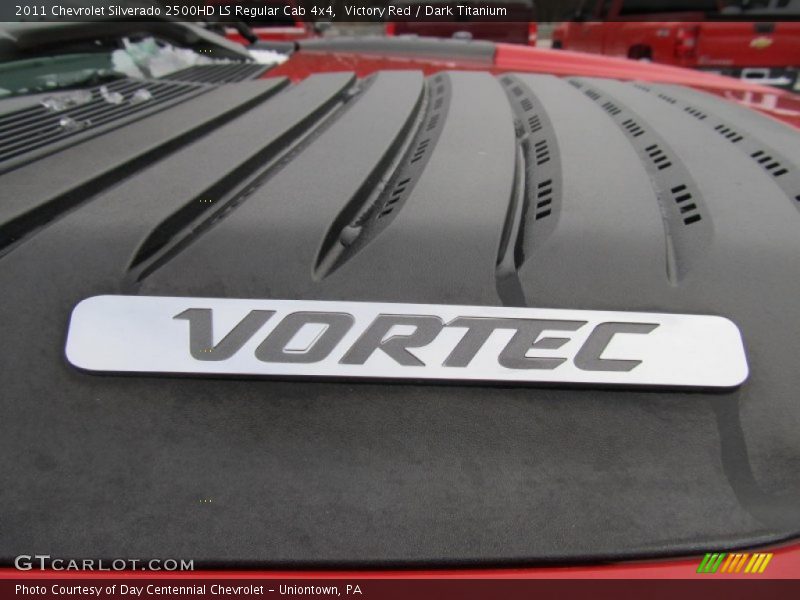Victory Red / Dark Titanium 2011 Chevrolet Silverado 2500HD LS Regular Cab 4x4