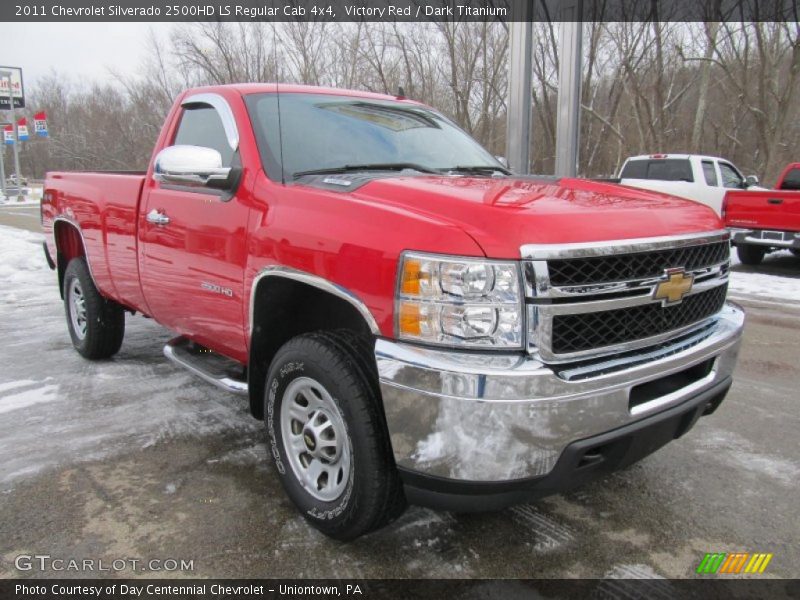 Victory Red / Dark Titanium 2011 Chevrolet Silverado 2500HD LS Regular Cab 4x4