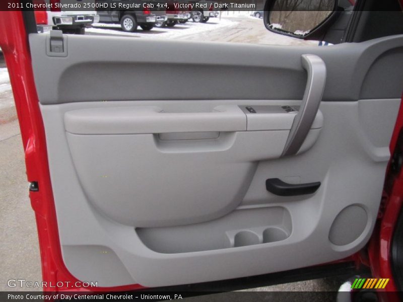 Victory Red / Dark Titanium 2011 Chevrolet Silverado 2500HD LS Regular Cab 4x4