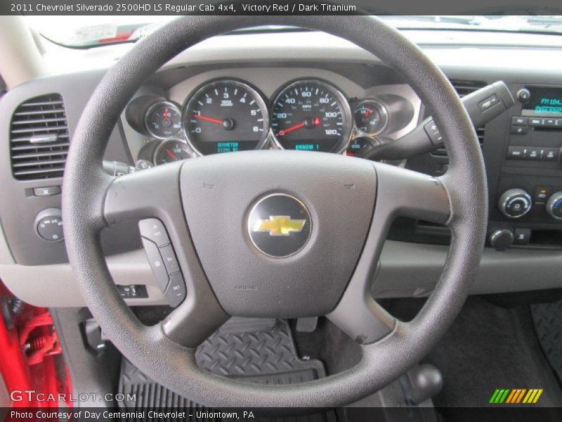 Victory Red / Dark Titanium 2011 Chevrolet Silverado 2500HD LS Regular Cab 4x4