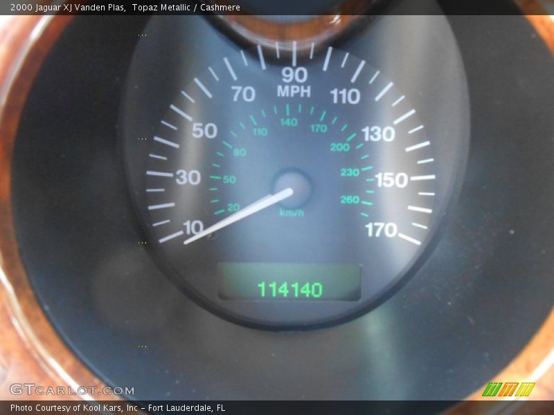 Topaz Metallic / Cashmere 2000 Jaguar XJ Vanden Plas