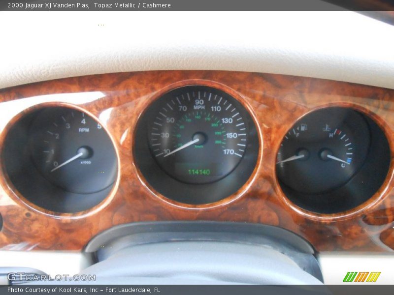 Topaz Metallic / Cashmere 2000 Jaguar XJ Vanden Plas