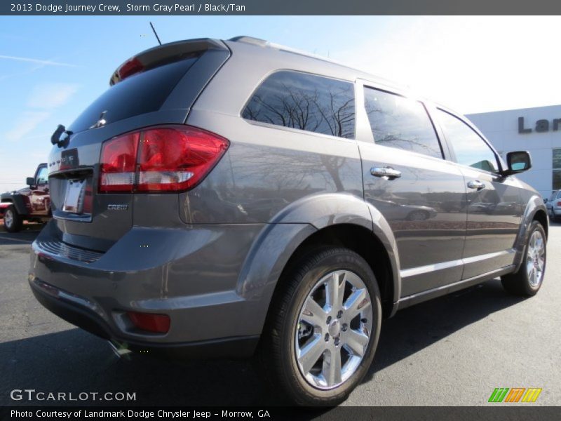 Storm Gray Pearl / Black/Tan 2013 Dodge Journey Crew