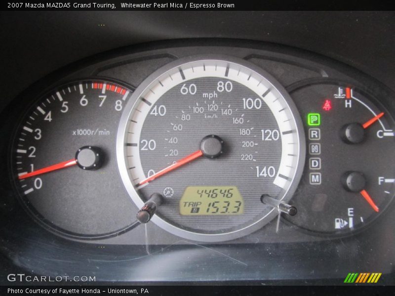  2007 MAZDA5 Grand Touring Grand Touring Gauges