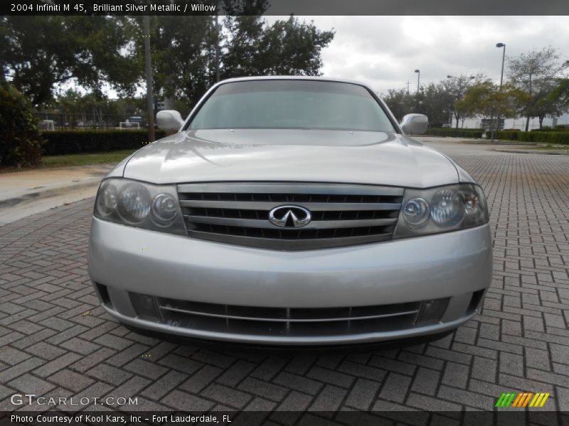 Brilliant Silver Metallic / Willow 2004 Infiniti M 45