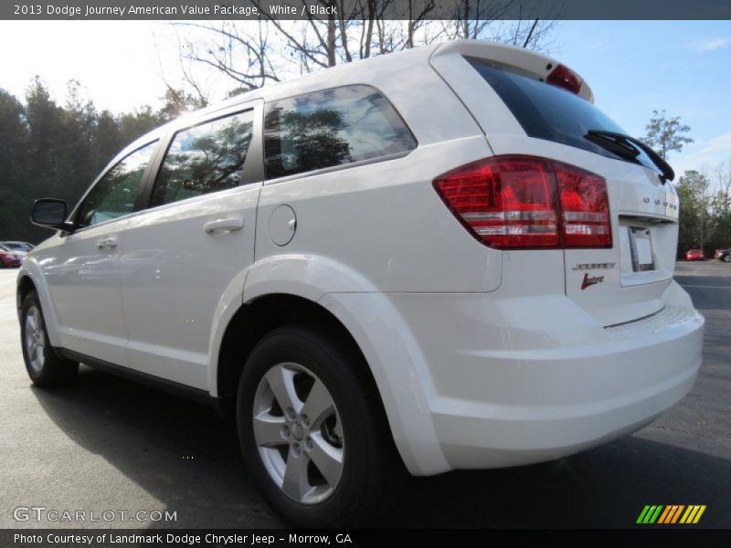 White / Black 2013 Dodge Journey American Value Package