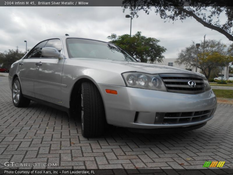 Brilliant Silver Metallic / Willow 2004 Infiniti M 45
