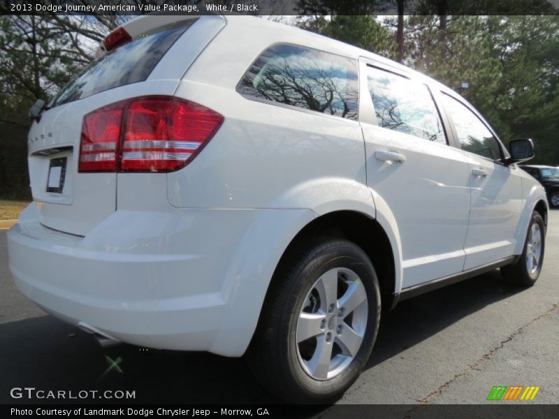 White / Black 2013 Dodge Journey American Value Package