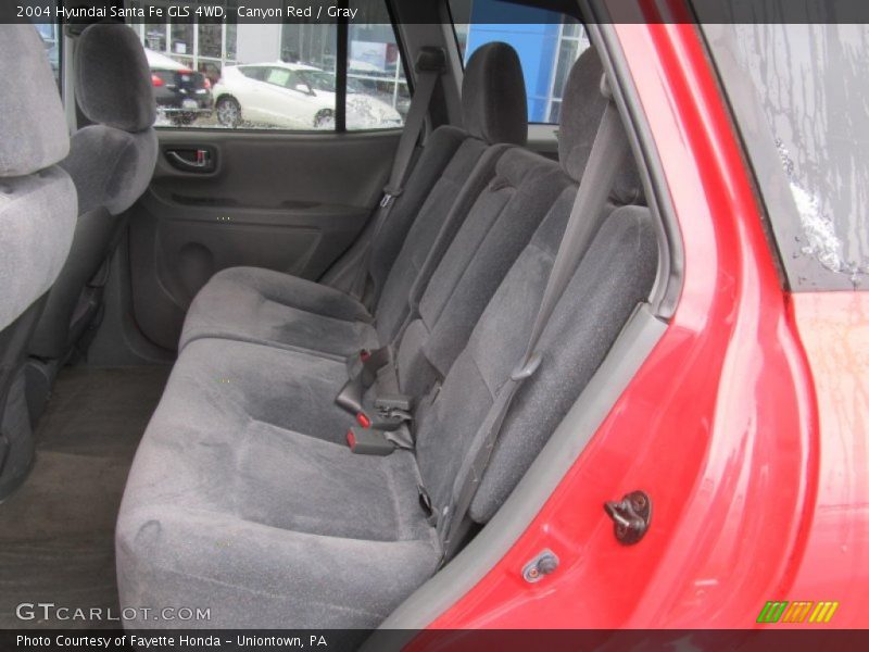 Canyon Red / Gray 2004 Hyundai Santa Fe GLS 4WD