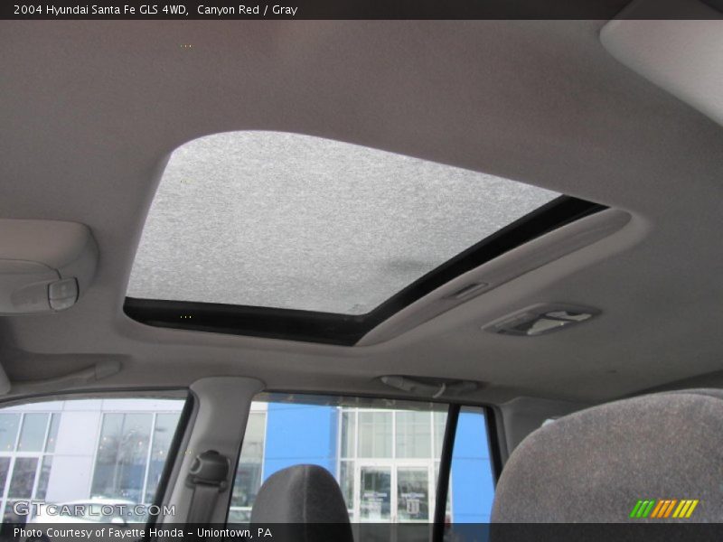 Canyon Red / Gray 2004 Hyundai Santa Fe GLS 4WD