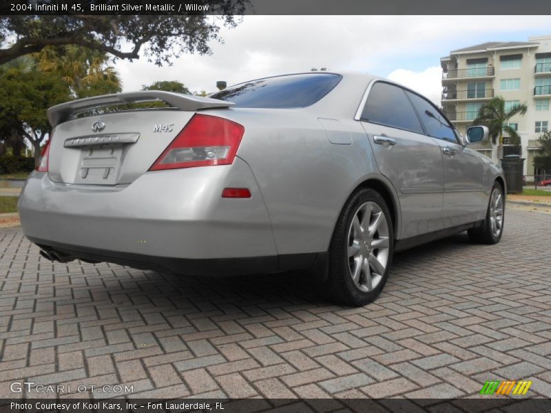 Brilliant Silver Metallic / Willow 2004 Infiniti M 45