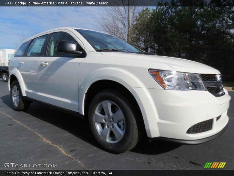 White / Black 2013 Dodge Journey American Value Package