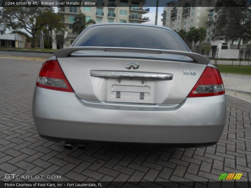 Brilliant Silver Metallic / Willow 2004 Infiniti M 45